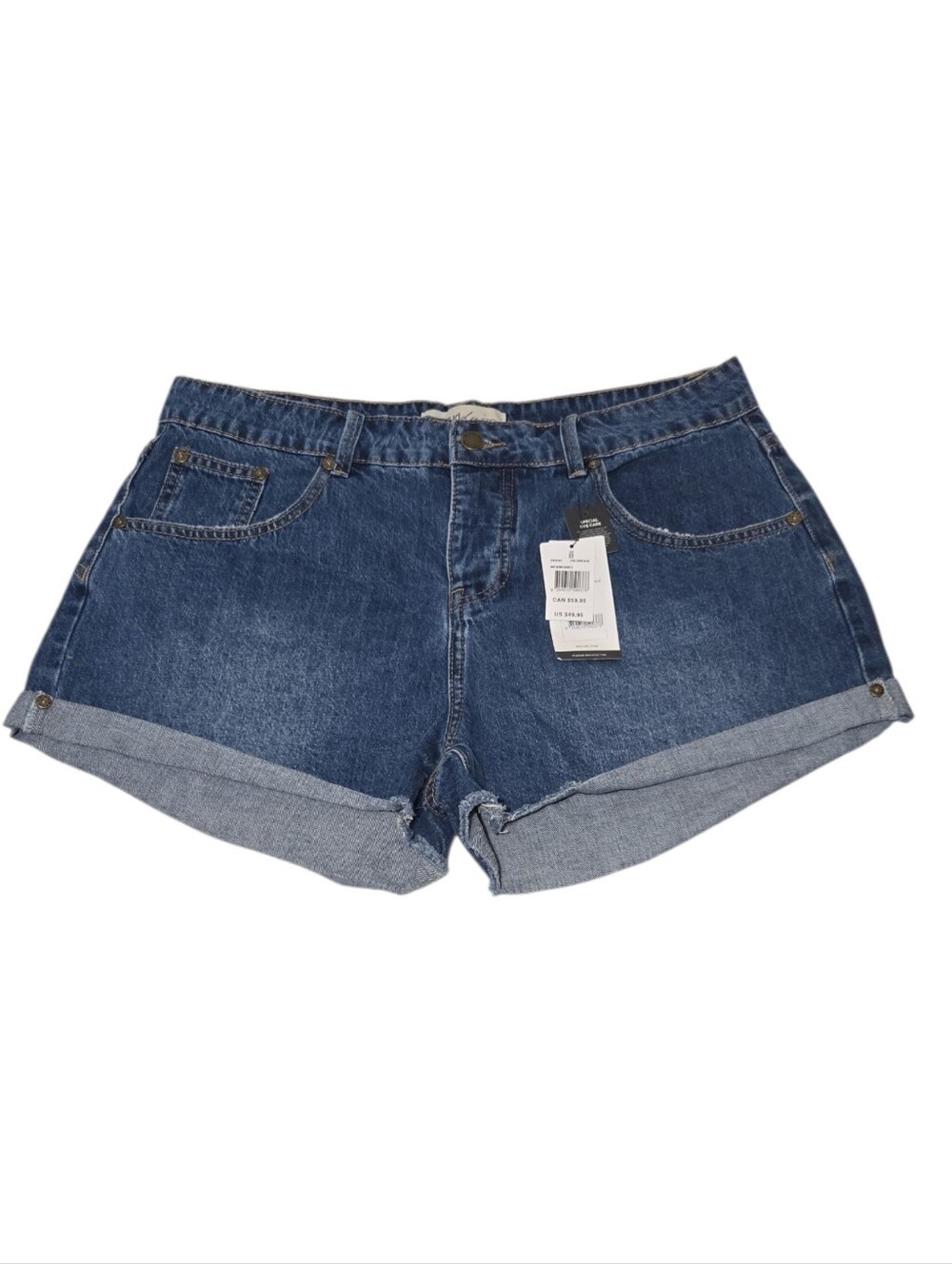 NEW Rip Curl Amy Denim Shorts II Dark Blue Women's Shorty Shorts Size 32